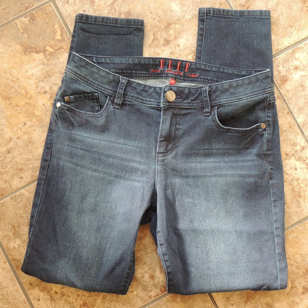 ELLE Dark Wash Skinny Jeans Stretch Denim Women’s Size 10